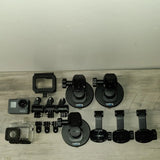 GoPro HERO Gray Action Camera USB with Accessories and Mounts as is FOR PARTS