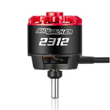 Hobbywing Skywalker brushless motor, black body with red top cap, label 2312