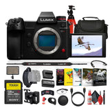 Panasonic Lumix S1H Full Frame Digital Mirrorless Video Camera + 128GB Memory