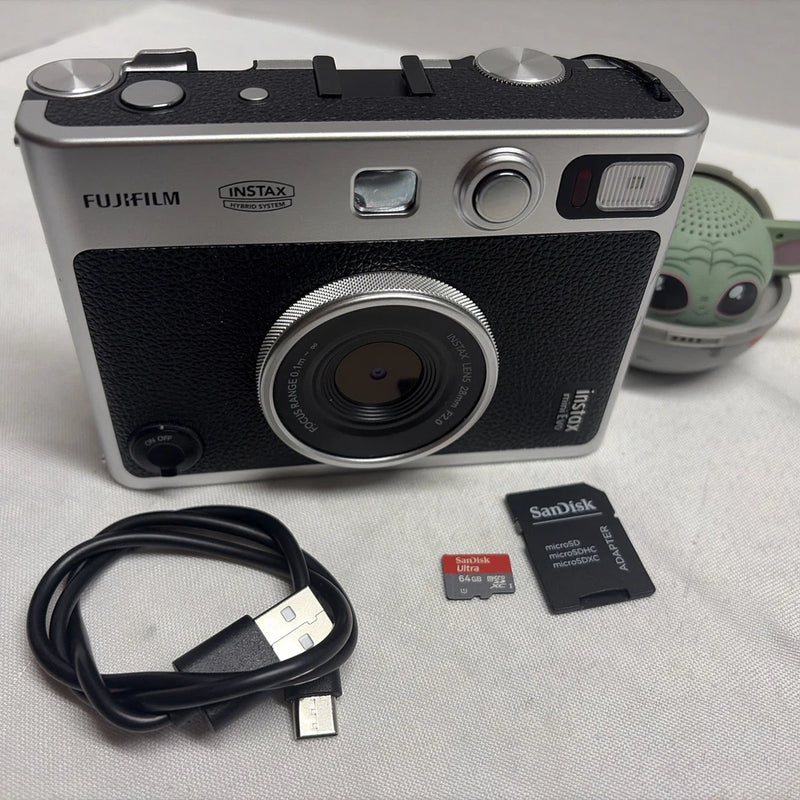 Fujifilm Instax Mini Evo Instant Camera Built-in Flash LCD Screen Tested" Look"