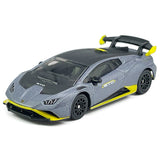 1:64 Lamborghini Huracan STO Model Car Diecast Toy Cars Toys for Boys Kids Gray