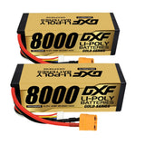 2xDXF 4S LiPo Battery 15.2V 140C 8000mAh XT90 RC Car Truck Helicopter Racing