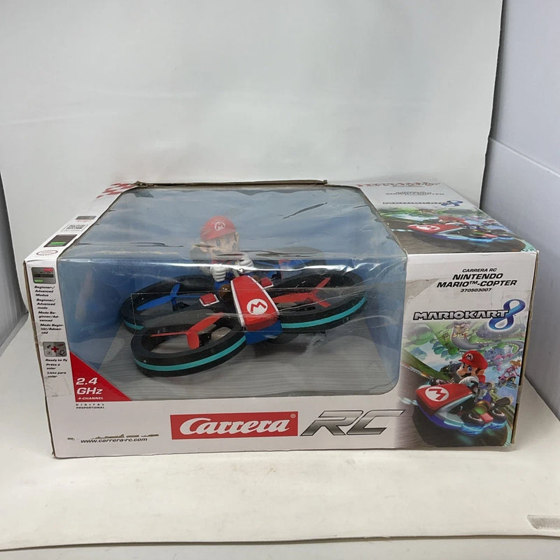 Mario-copter RC drone in retail box, black and red copter design