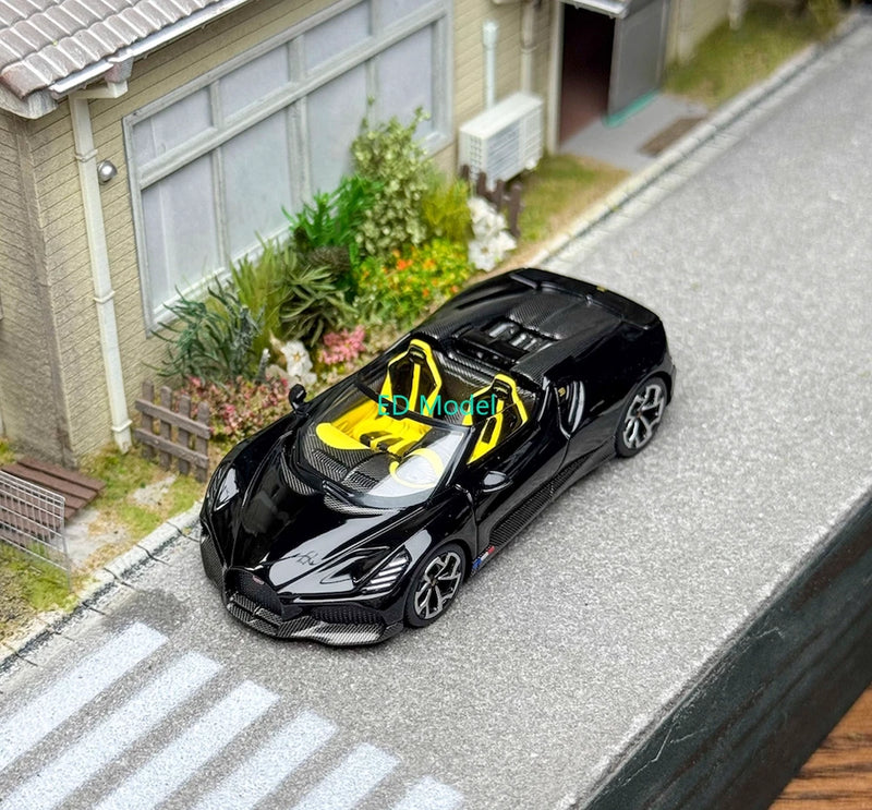 BN Minigt 1:64 Black W16 Mistral Convertible Sports Model Diecast Metal Car
