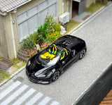 BN Minigt 1:64 Black W16 Mistral Convertible Sports Model Diecast Metal Car