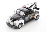 1953 Chevy Tow Truck, Black - Welly 22086S/4D - 1/24 scale Diecast Model Toy Car