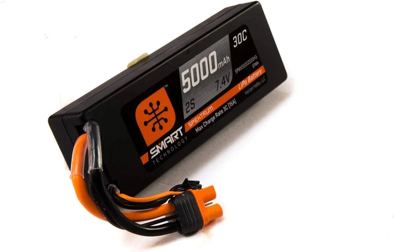 Spektrum SPMX50002S30H3 7.4V 5000 mAh 2s Smart Lipo Battery Battery