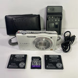Panasonic Lumix DMC-SZ7 Compact Digital Camera 14.1MP 10x Optical Zoom White