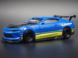 2016-2024 CHEVY CHEVROLET CAMARO SS MICHELIN BLUE 1:64 SCALE DIECAST MODEL CAR