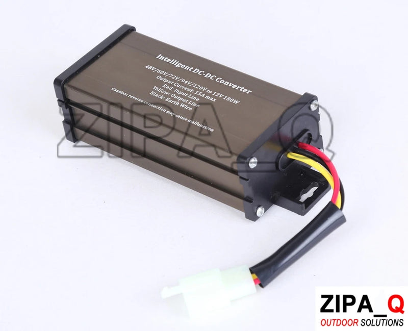 DC-DC step-down voltage converter module with input and output wire harness