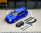 GB 1:64 Furuya Blue Impreza WRX STI VIII 8 Wagon Sport Model Diecast Collect Car