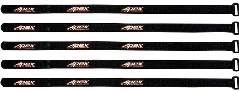 Apex RC Products 16mm X 400mm Lipo Battery / Camera Straps - 5 Pack #3042 Battery