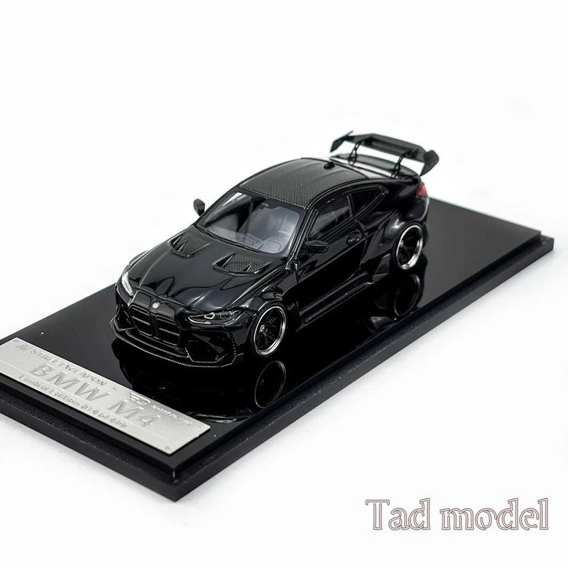 SW 1/64 Scale BMW M4 G82 ADRO BODY KIT Black Diecast Car Model Toy Gift