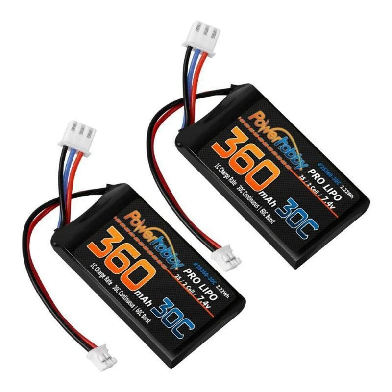 NEW Powerhobby Axail SCX24 Lipo Battery 2S 360MAH 30c (2)