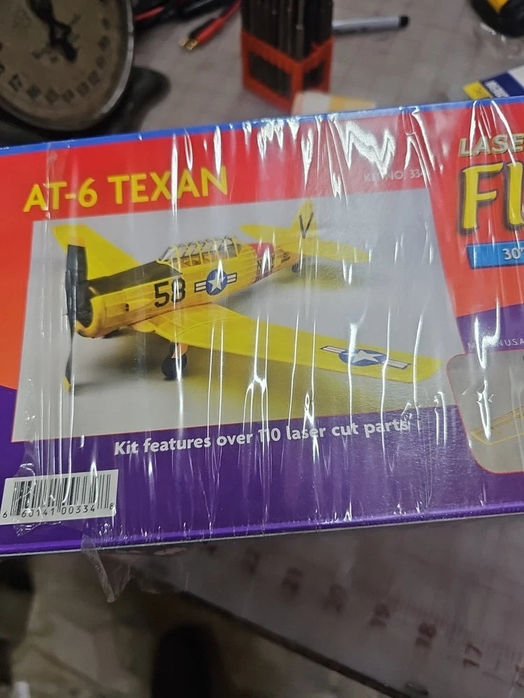 30" Wingspan AT6 Texan Rubber Pwd Aircraft Laser Cut Kit