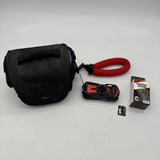 Ricoh WG-60 Red - 16MP - Underwater Action Camera - Battery & Charger - Tested