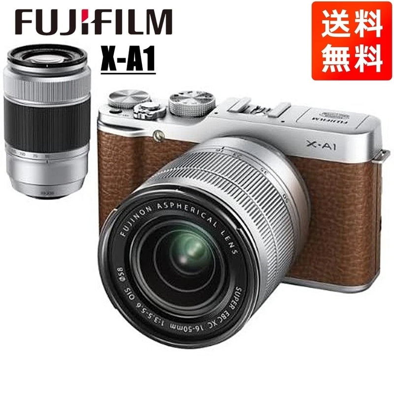 Fujifilm X-A1 Mirrorless Camera Kit 16-50mm 50-230mm Dual Zoom, Used