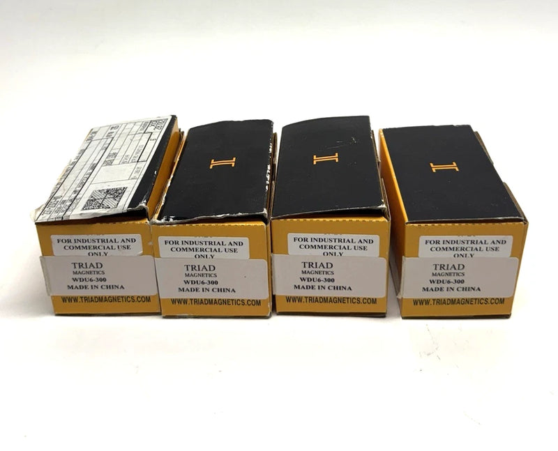 LOT OF 4 NEW TRIAD WDU6-300 AC Adapter Input 120VAC 10W/Output 6.0 VDC 300mA
