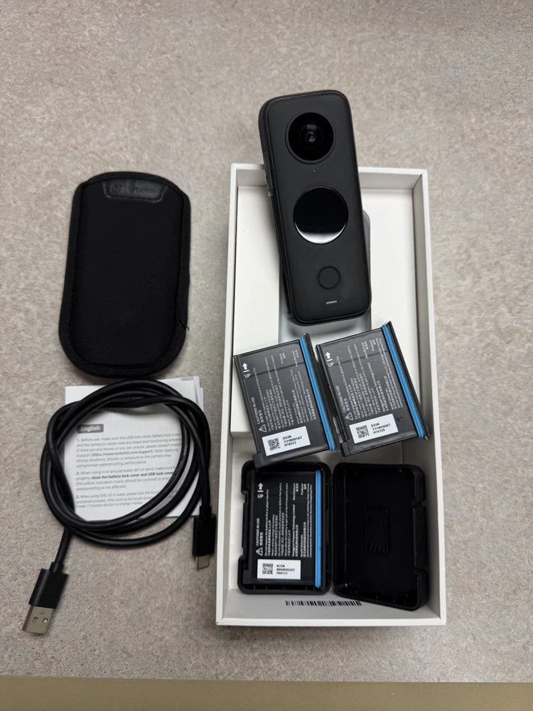 Insta360 One X2 360 camera w extra batteries