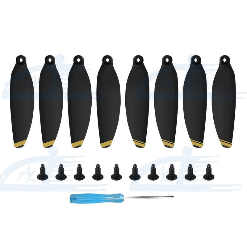 8pcs Gold Low-Noise Propellers Foldable Drone Props Blades for DJI Mavic Mini