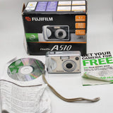 Fujifilm Digital Camera FinePix A510 Digicam Retro 2000s And Case