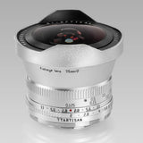 TTartisan 7.5mm F2.0 Fisheye Lens For Fujifilm X XF Mount Pro3 T5 S20 E3 Camera