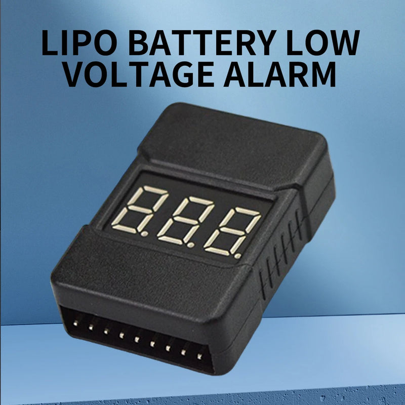 2PCS Low Voltage RC Lipo Battery 1S-8S Alarm Buzzer Indicator Checker Tester LED