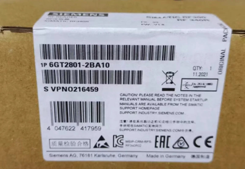 6GT2801-2BA10 1PCS NEW SIEMENS Reader Module 6GT28012BA10 Fast Delivery