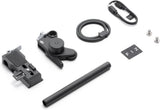 DJI Focus Pro motor kit with black motor, focus rod, cable and mounting bracket