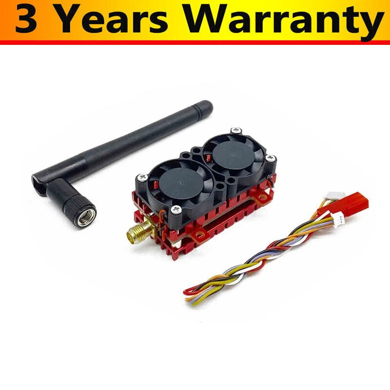 5W 5.8G 48CH FPV VTX Video Transmitter + Microphone + 2 Fans + Original Antenna