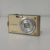 Panasonic LUMIX DMC-FX60 12MP 5x Compact Digital Camera Gold From FOR PARTS