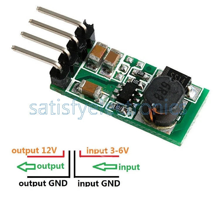 Voltage Regulator Converter DC 3.3V 3.7V 5V 6V to 12V Step-up Power Supply Boost