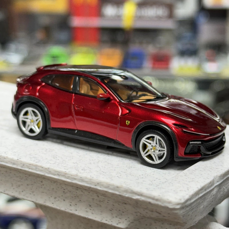 1:64 Red Purosangue FUV Diecast Alloy Model Car Collectible Display Gift