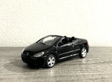 2003 PEUGEOT 307CC CONVERTIBLE CAR 1/43 SCALE NEW BLACK DIECAST COLLECTORS MODEL