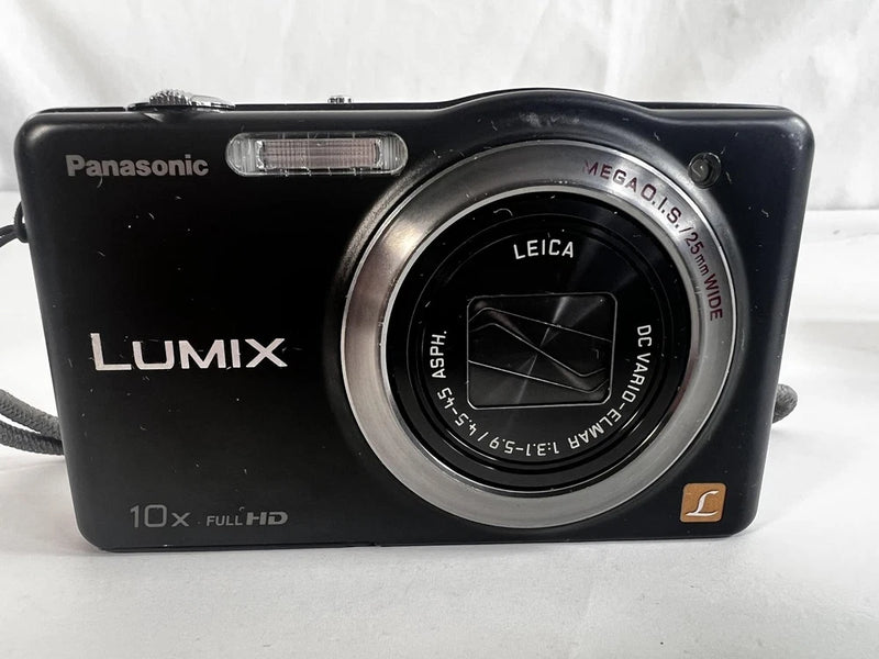 Panasonic Lumix DMC-SZ7 14MP 10x Zoom Camera Black W/ 2 Batteries & Charger