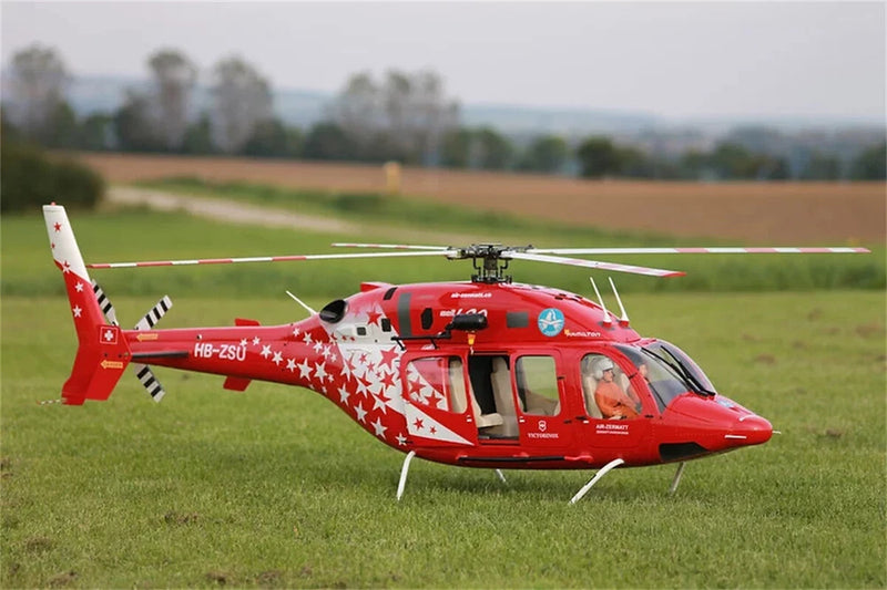 700 B 429 ARF Air Zermatt RC Helicopter Fuselage 700 Size Red V2 Version