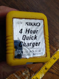 NIKKO yellow 4 Hour Quick Charger with label window