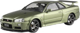 Aoshima Pre-painted Model Kit 1/24 BNR34 GT-R V Spec II Nur '02 Millennium Jade