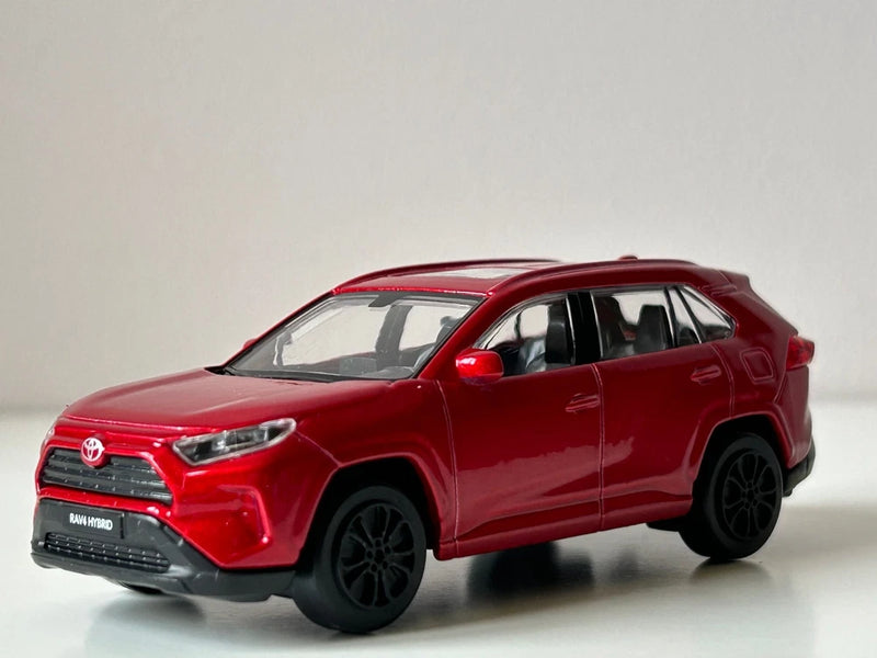 2022 Toyota RAV Japanese Car Model Toy Red Diecast 1:43 Scale Bburago
