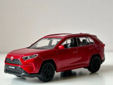 2022 Toyota RAV Japanese Car Model Toy Red Diecast 1:43 Scale Bburago