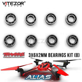 8P 3x6x2 Bearings Kit 6642 For Traxxas LaTrax Alias Quad Rotor Helicopter 6608