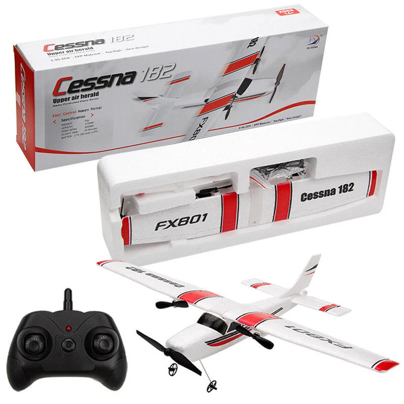 FX801 RC Airplane 2.4GHz 310mm Wingspan Fighter 2CH Gyro RTF Stunt Plane Glider