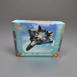 HOLYFUN 2.4GHz RC Foam Plane Drone w/ LED Lights & 2 Batteries