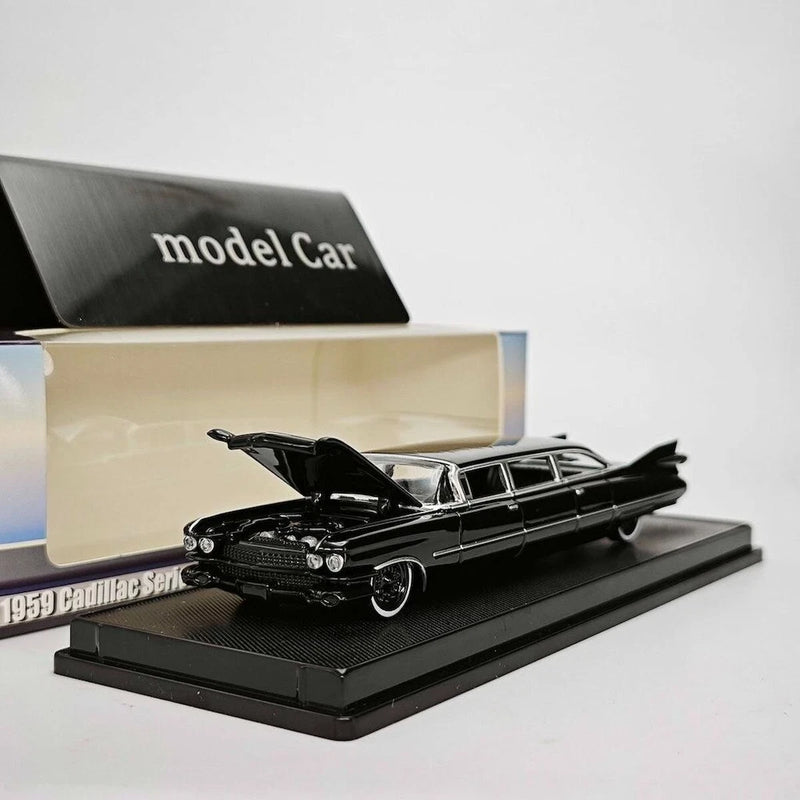 ED Mechanic 1:64 1959 Black 62 Limousine Luxury Model Diecast Collect Car