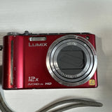 Panasonic Lumix DMC-TZ7 Compact Digital Camera TESTED READ defect RED
