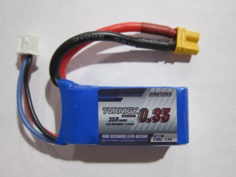 TURNIGY 350mAh 2S 7.4V 45C-90C LIPO BATTERY XT30 RC CAR TRUCK PLANE HELI QUAD Battery