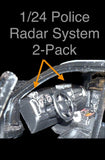 1/24 POLICE RADAR SYSTEM FOR DIECAST MODEL CAR 2-PACK