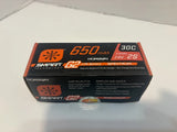 SPEKTRUM 7.4V 650mAh 2S Smart G2 50C LiPo: IC2, SPMX652SH2 Open Box New