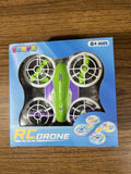 FUNPX LED RC Drone for Kids 6+, Christmas Birthday Standard, Green Purple (New )