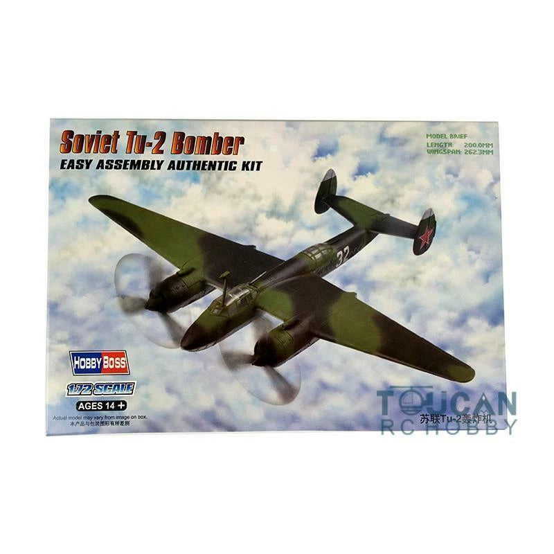 1/72 Hobbyboss Aircraft Soviet Tu-2 Bomber Fighter Warcraft 80298 Plane Model